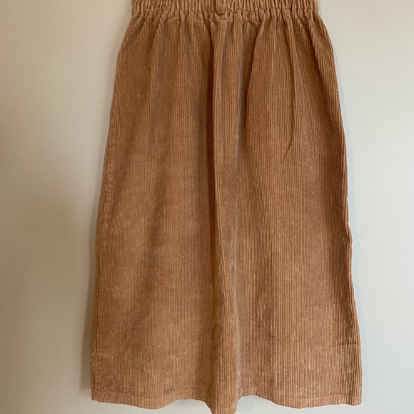 Oak and Fort Corduroy Skirt A-Line Brown Size S - Picture 3 of 4